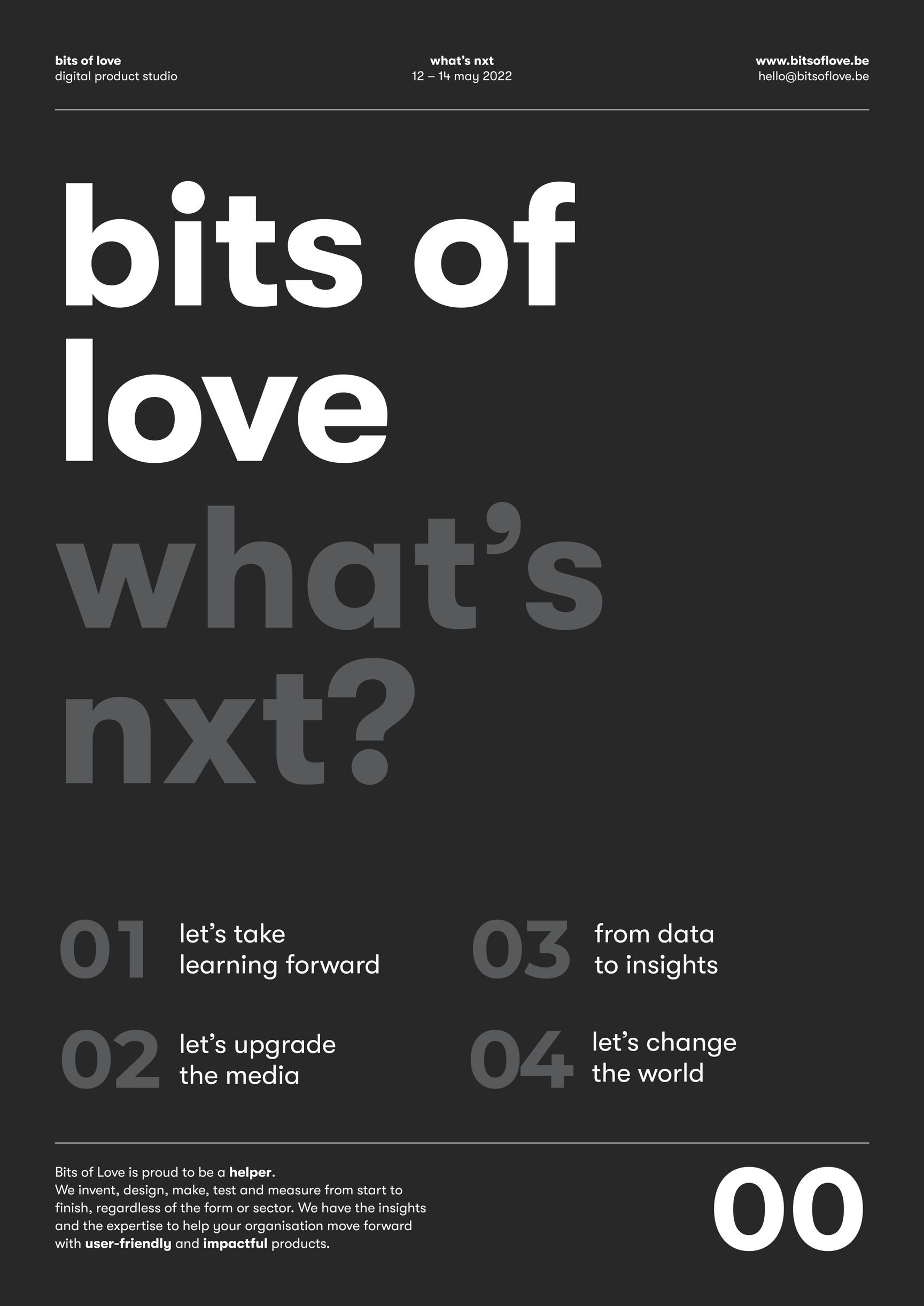 Bits of Love Whats NXT posters finaal EN1